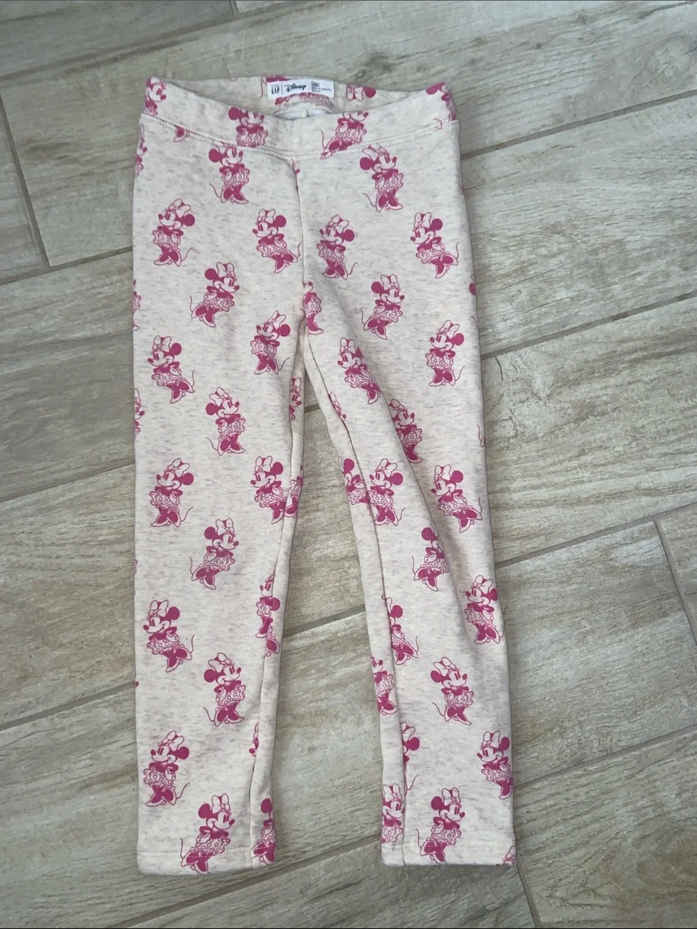 GAP Girls' 5T Disney Minnie Mouse Bundle Hooded Sweatshirt Sweatpants Leggings